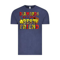 Vintage Denim diamonds are a girl's best friend softball Vintage Tee - Zillion Design Studio