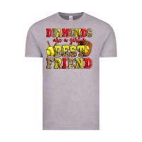 Vintage Zinc diamonds are a girl's best friend softball Vintage Tee - Zillion Design Studio