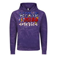 Cloud Purple little miss america Vintage Hoodie - texasbilliewilder