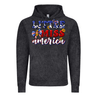 Vintage Black little miss america Vintage Hoodie - texasbilliewilder