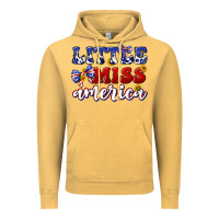 Vintage Mustard little miss america Vintage Hoodie - texasbilliewilder