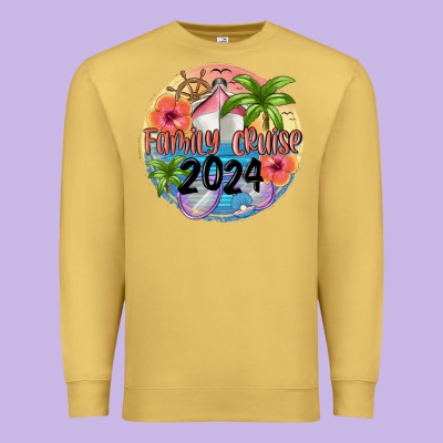 Family Cruise 2024 Premium Sweatshirt Designed By Maliassmallbusiness