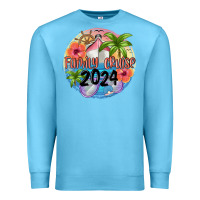Ocean Blue family cruise 2024 Premium Sweatshirt - MaliasSmallBusiness