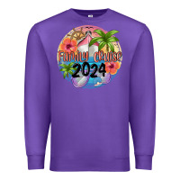 Purple family cruise 2024 Premium Sweatshirt - MaliasSmallBusiness