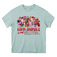 Arona farm animals is my valentine Heavy Core Tee - RacoonDesign