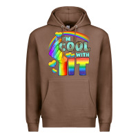 Chestnut Lgbtq İ'm Cool With İt Premium Hoodie - BundleAndBundleShop