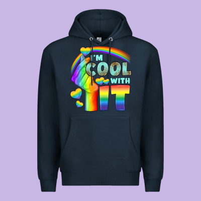 Lgbtq İ'm Cool With İt Premium Hoodie Designed By Bundleandbundleshop