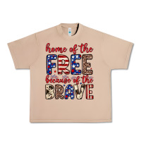 Burro Home of the free because of the brave Urban Heavy Tee - Neo Western