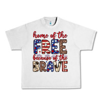 Lunar Rock Home of the free because of the brave Urban Heavy Tee - Neo Western