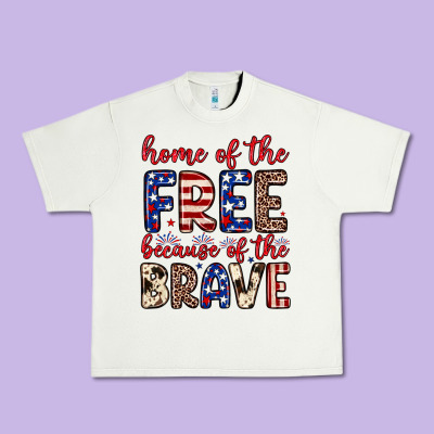 Home Of The Free Because Of The Brave Urban Heavy Tee Designed By Neo Western