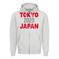 Dove Grey Tokyo 2020 Japan Zipper Hoodie - Bettercallsaul