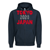 Navy Tokyo 2020 Japan Zipper Hoodie - Bettercallsaul