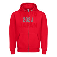 Red Tokyo 2020 Japan Zipper Hoodie - Bettercallsaul