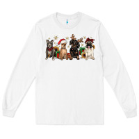 White christmas chihuahua pitbull pug dachshund Long Sleeve Tee - JahusDesignShop
