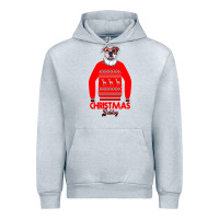 Heather Grey Christmas Buldog Urban Hoodie - Bettercallsaul