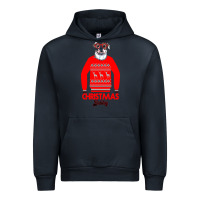 Navy Christmas Buldog Urban Hoodie - Bettercallsaul