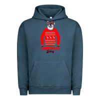 Pigment Midnight Navy Christmas Buldog Urban Hoodie - Bettercallsaul