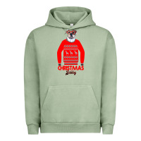 Pigment Oil Green Christmas Buldog Urban Hoodie - Bettercallsaul
