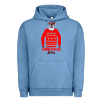 Pigment Pebble Blue Christmas Buldog Urban Hoodie - Bettercallsaul