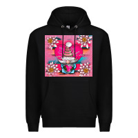 Black v.d gnome and lotus tumbler Premium Hoodie - AdoDesignShop