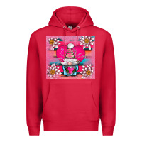 Cardinal v.d gnome and lotus tumbler Premium Hoodie - AdoDesignShop