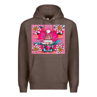 Coffee v.d gnome and lotus tumbler Premium Hoodie - AdoDesignShop