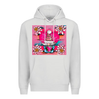 Dove Grey v.d gnome and lotus tumbler Premium Hoodie - AdoDesignShop