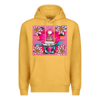 Mustard v.d gnome and lotus tumbler Premium Hoodie - AdoDesignShop