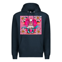 Navy v.d gnome and lotus tumbler Premium Hoodie - AdoDesignShop