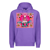 Purple v.d gnome and lotus tumbler Premium Hoodie - AdoDesignShop
