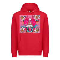 Red v.d gnome and lotus tumbler Premium Hoodie - AdoDesignShop