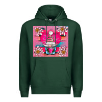 Sports Green v.d gnome and lotus tumbler Premium Hoodie - AdoDesignShop