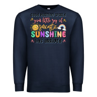 Navy good morning world your little ray of sarcastic Premium Sweatshirt - MaliasSmallBusiness