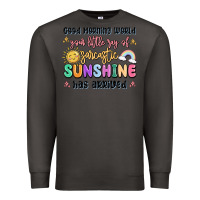 Smoke good morning world your little ray of sarcastic Premium Sweatshirt - MaliasSmallBusiness