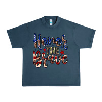 Midnight Navy Honor the brave Urban Heavy Tee - Neo Western