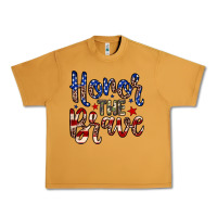 Peanut Butter Honor the brave Urban Heavy Tee - Neo Western