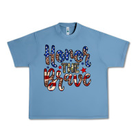 Pebble Blue Honor the brave Urban Heavy Tee - Neo Western