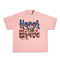 Salmon Honor the brave Urban Heavy Tee - Neo Western