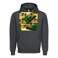 Smoke harvester seamless pattern Zipper Hoodie - BundleAndBundleShop