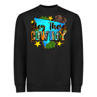 Black hey there cowboy Heavyweight Sweatshirt - Zillion Design Studio