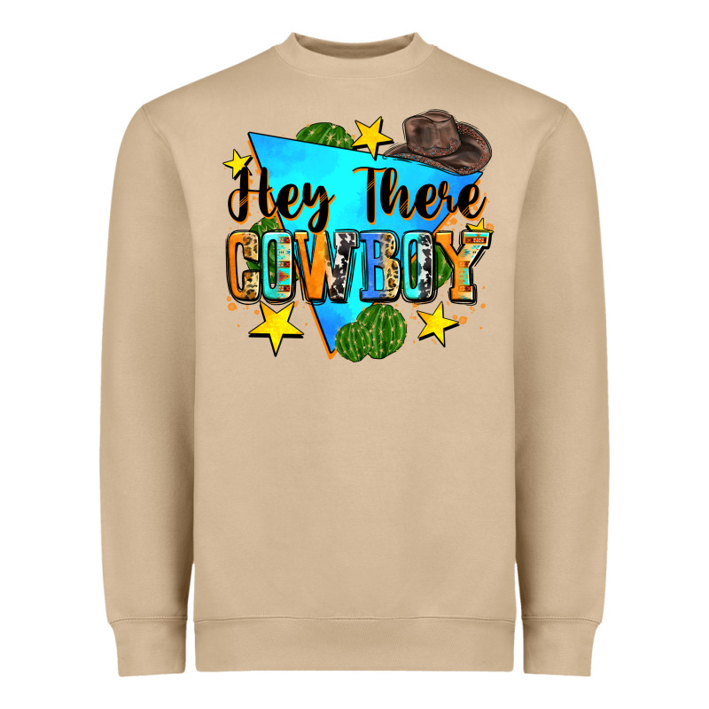 Hey There Cowboy Heavyweight Sweatshirt by Zillion Design Studio | Teevron