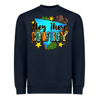 Navy hey there cowboy Heavyweight Sweatshirt - Zillion Design Studio