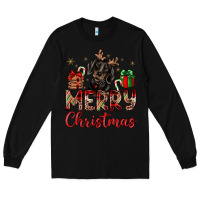 Black merry christmas dachshund Long Sleeve Tee - JahusDesignShop