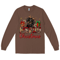 Chestnut merry christmas dachshund Long Sleeve Tee - JahusDesignShop