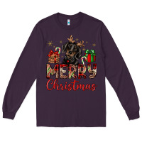 Plum merry christmas dachshund Long Sleeve Tee - JahusDesignShop
