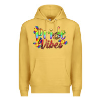Antique Gold Pride Vibes LGBTQ Premium Hoodie - BundleAndBundleShop