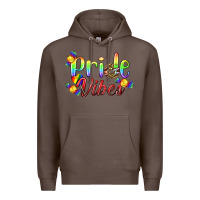 Coffee Pride Vibes LGBTQ Premium Hoodie - BundleAndBundleShop