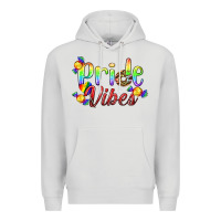 Dove Grey Pride Vibes LGBTQ Premium Hoodie - BundleAndBundleShop