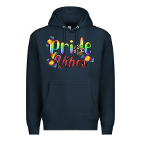 Navy Pride Vibes LGBTQ Premium Hoodie - BundleAndBundleShop