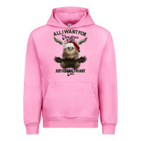 Fuchsia Pink All I Want For Christmas Is You Just Kidding I Want Cats Urban Hoodie - Bettercallsaul